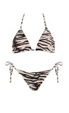 Zebra bikini amarre