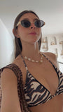 Zebra bikini amarre
