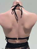 Top con lace triangulo