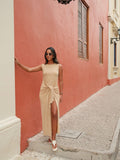 Vestido OBA DORADO