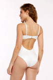 Blanco shinny Aro one piece