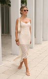Vestido collins marfil