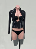 Rasguard buzo entero con zipper