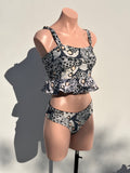 BUTTERFLY  cropped top  bikini set