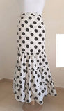 Falda lunares botones