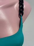 Emerald green chain Set