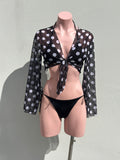 Top mesh polkadots