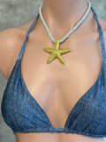 Collar de estrella de Mar dorado