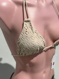 Laser cut lace bikini set