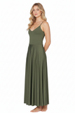 Vestido Munir verde militar