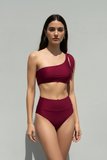 Bikini vino one shoulder high waisted