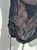 Cover crochet negro