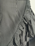 Falda ruffle lineas negras y blancas