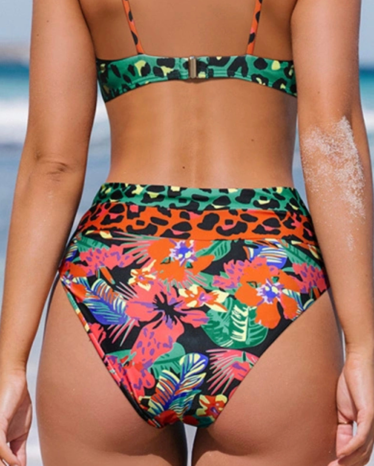 Colorfull leopardo bikini set