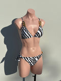 Zebra gold bikini SET