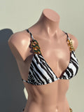 Zebra gold bikini SET