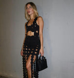 Laser cut cover up negro