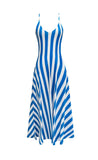 Vestido rayas azules