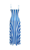 Vestido rayas azules
