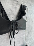 Leather Lycra BOLERO bikini set