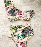 Botanical bikini waisted para niñas