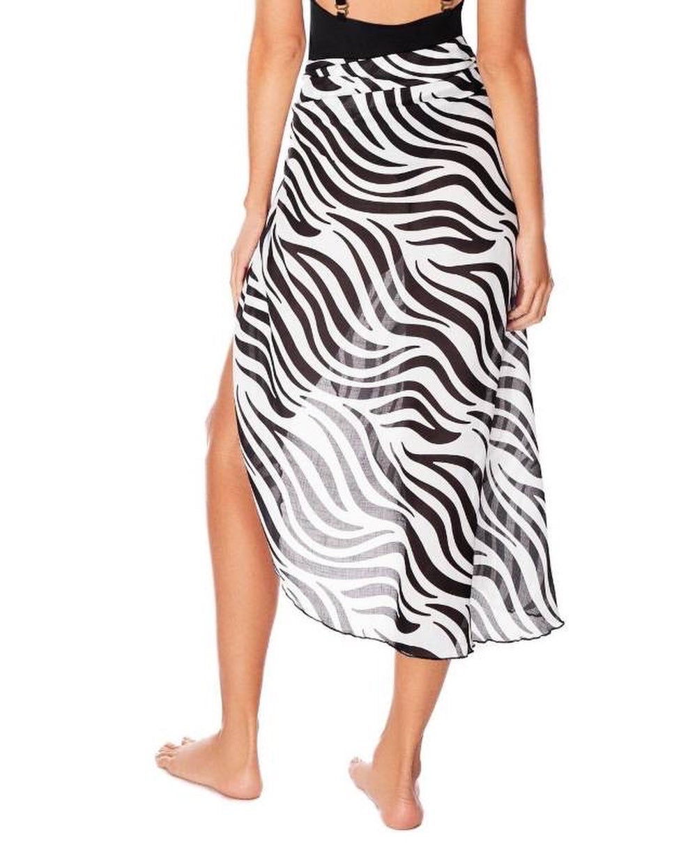 Zebra sarong multiple formas cover up