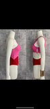 Colorblocked red/pink one piece from CAYENA