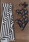 Night safari one piece cut out bow