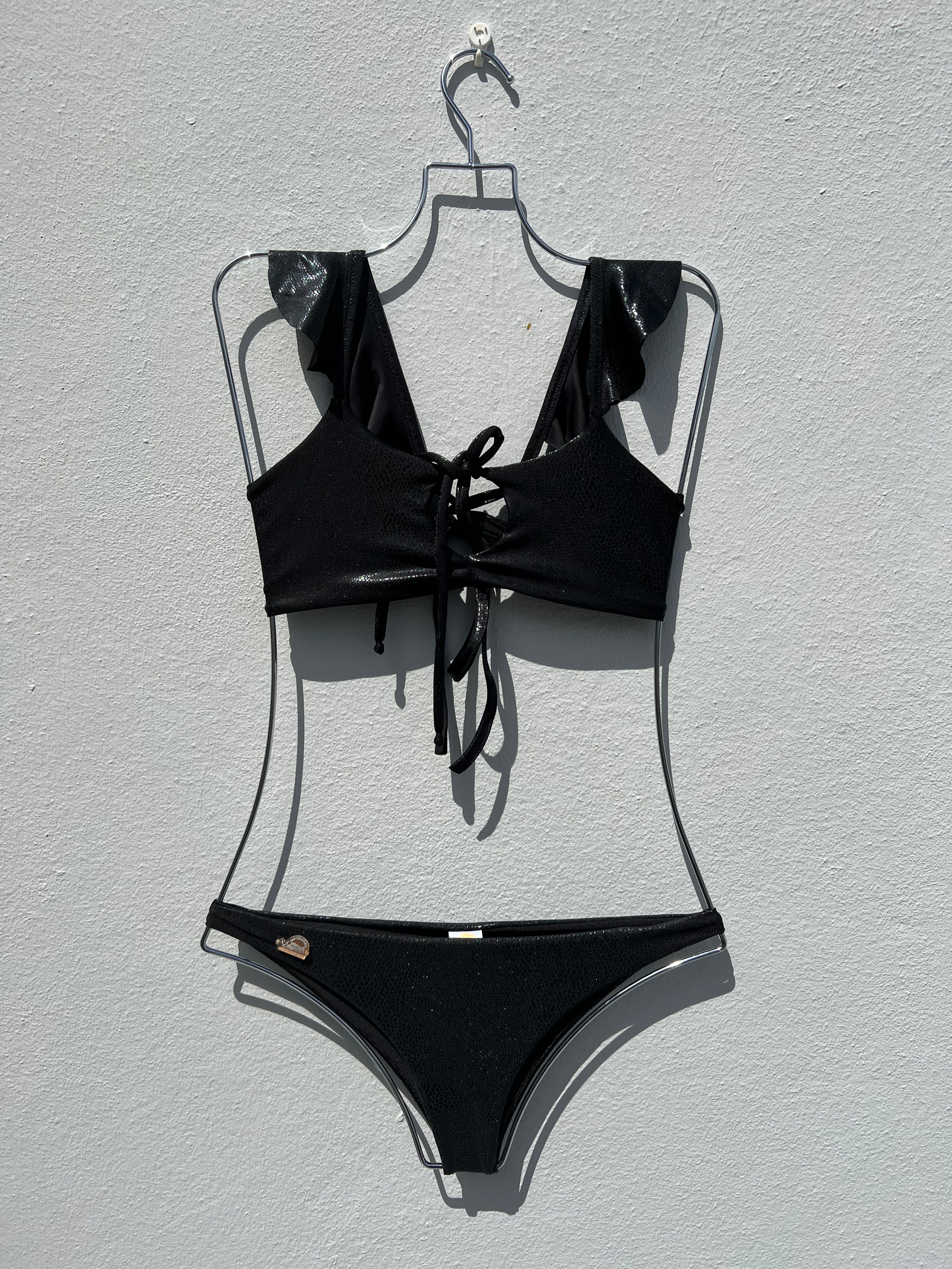 Leather Lycra BOLERO bikini set