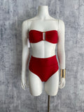 JULIETTE red strapple bikini set