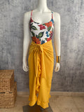 Yellow bolero skirt